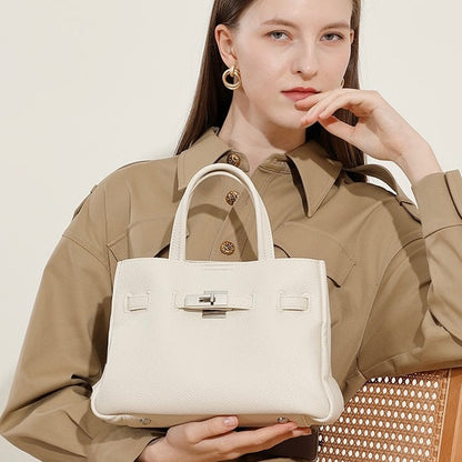 Women's Elegant Pebble Genuine Leather Crossbody Bag