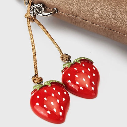 Genuine Leather Mini Bucket Phone Crossbody Handbag