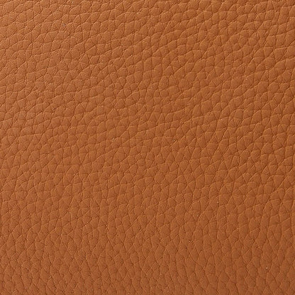 Textured Genuine Leather Top-Zip Vanity Clutch Bag