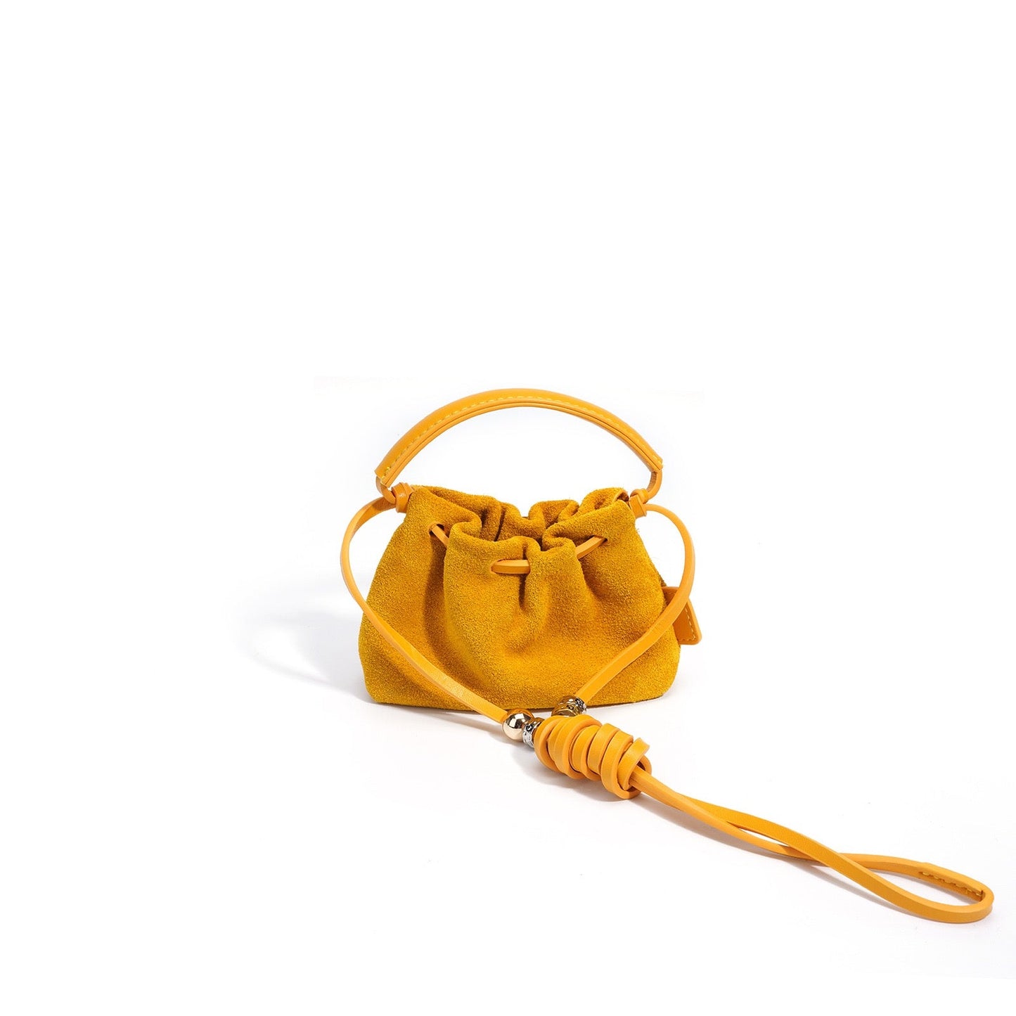 Vintage Frosted Texture Cloud Pleated Mini Handbag Crossbody Bag