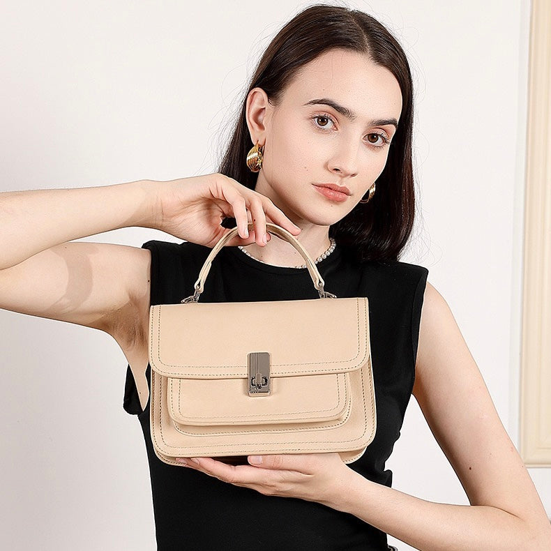 Women's Genuine Leather Commuter Messenger Bag