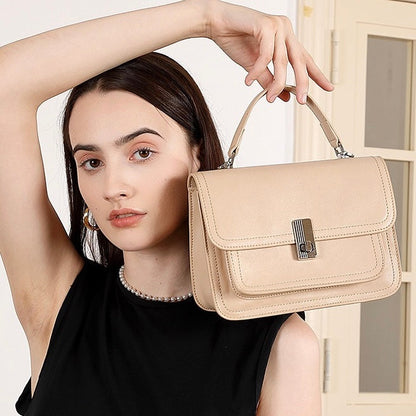 Women's Genuine Leather Commuter Messenger Bag