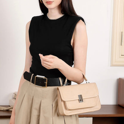 Women's Genuine Leather Commuter Messenger Bag