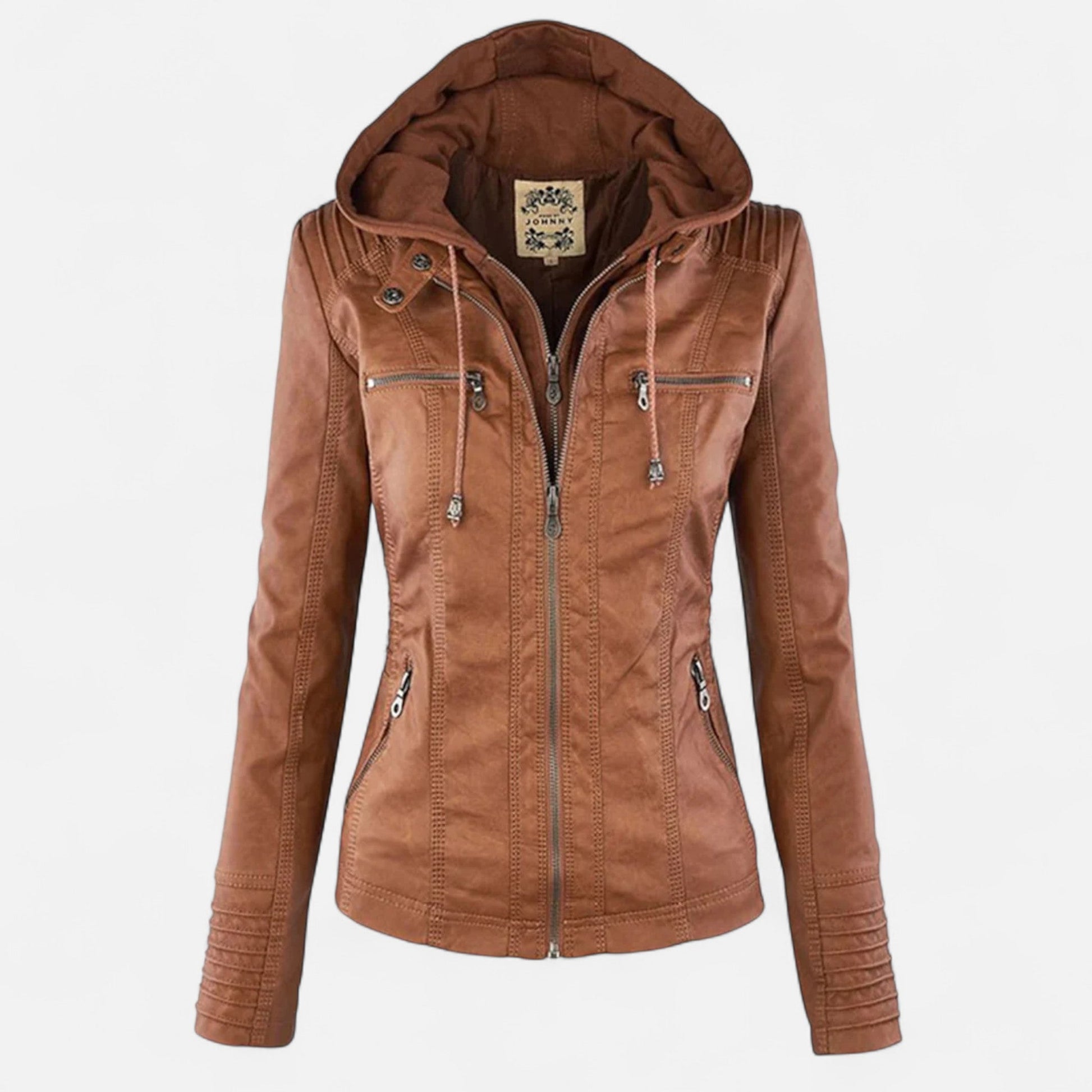 Ancient World | Women's Leather Jacket – Timeless Elegance, Refined Touch