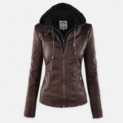 Ancient World | Women's Leather Jacket – Timeless Elegance, Refined Touch