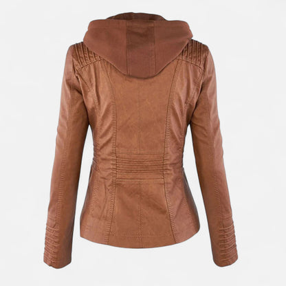 Ancient World | Women's Leather Jacket – Timeless Elegance, Refined Touch