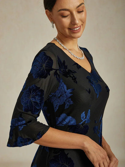 Ruffle Flutter Lace Maxi Dress