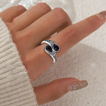 Elegant Moonstone Flower Ring - LEESTIA