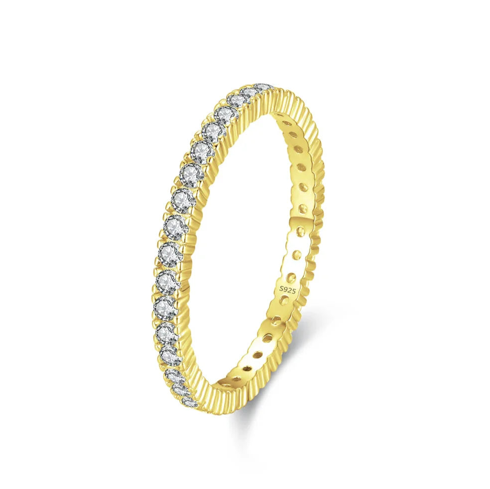 Shining Minimalist Eternity Ring - LEESTIA