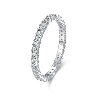 Shining Minimalist Eternity Ring - LEESTIA