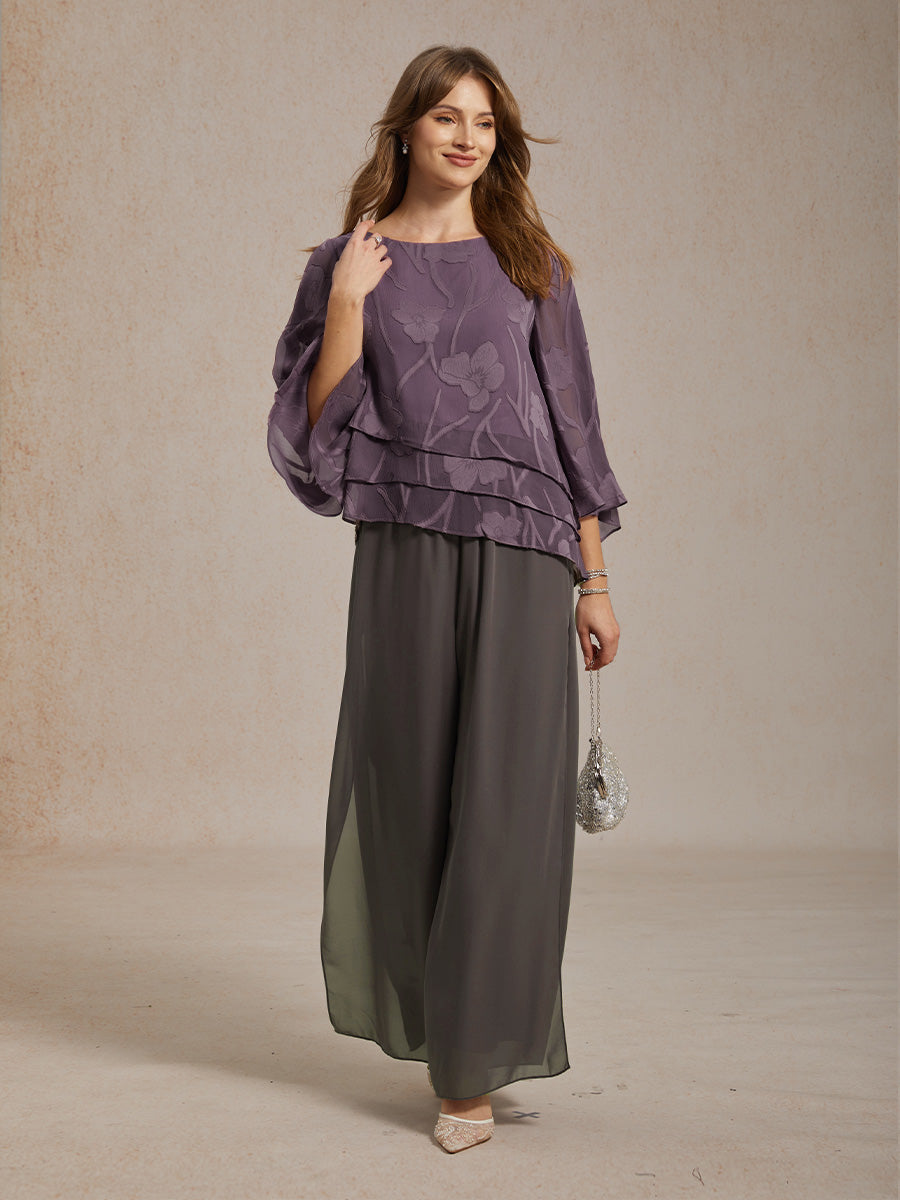 Chiffon Floral Layered Blouse