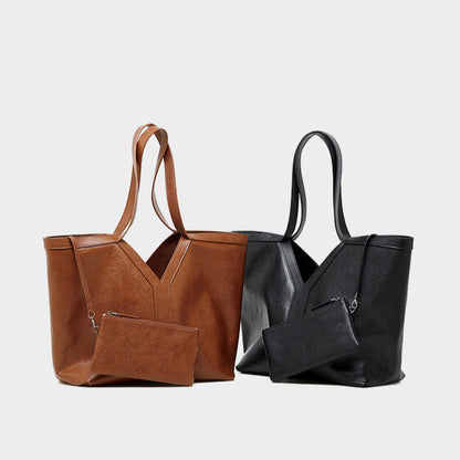Korean Style Autumn Genuine Leather Tote Bag
