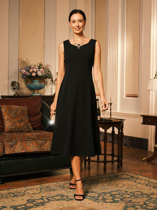Sleeveless Sheath Midi Dress