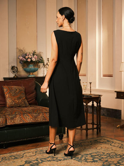 Sleeveless Sheath Midi Dress