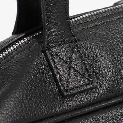 Women's Genuine Pebbled Leather Shoulder Handbag