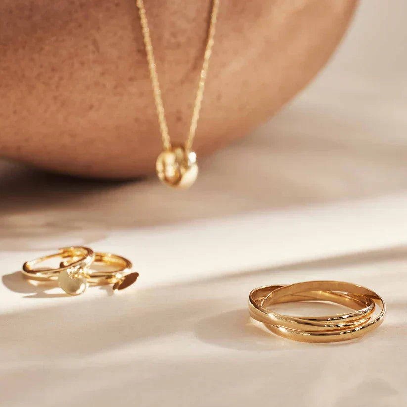 Golden Léna Trielle Ring - LEESTIA