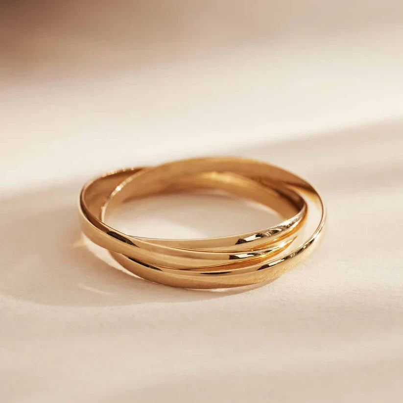 Golden Léna Trielle Ring - LEESTIA