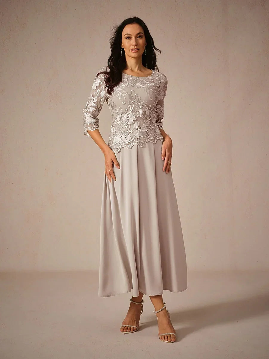 Ruffle Ruched Lace Maxi Dress