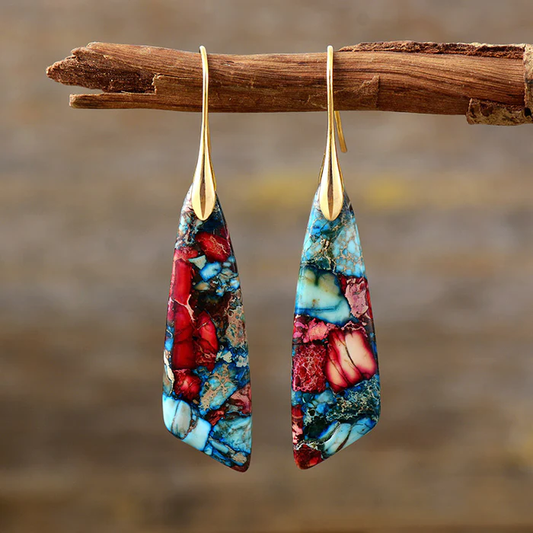 Timeless Colorful Stone Earrings - LEESTIA