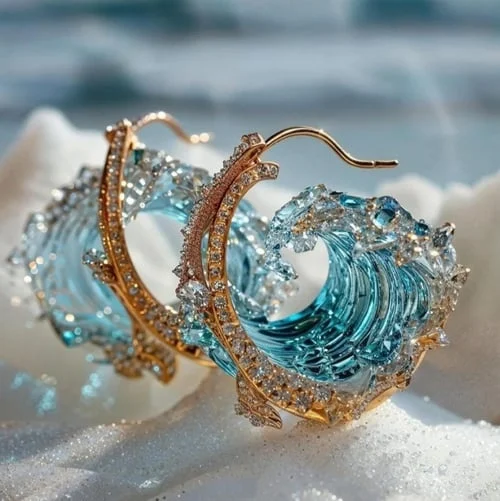 Earrings with the Spirit of the Ocean - LEESTIA