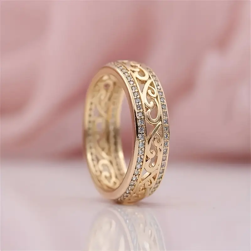 Bright Hollow Gold Ring - LEESTIA