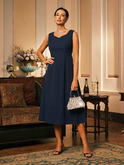 Sleeveless Sheath Midi Dress