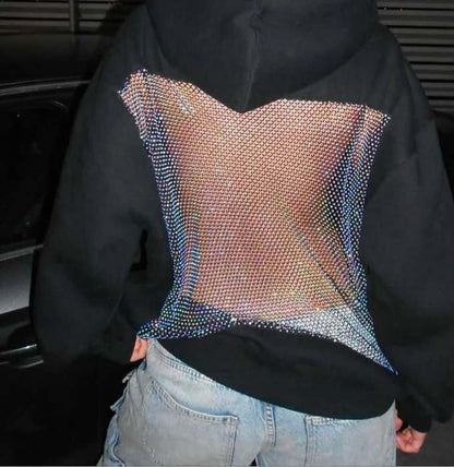 Crystal Mesh Hoodie