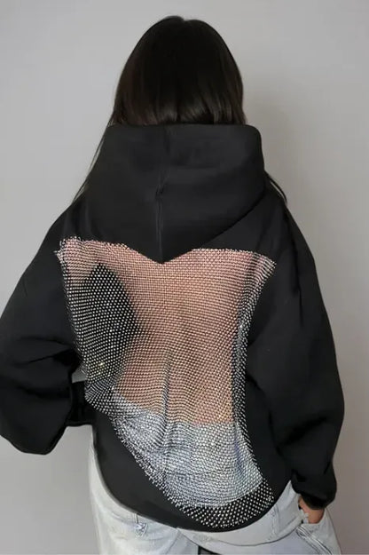 Crystal Mesh Hoodie