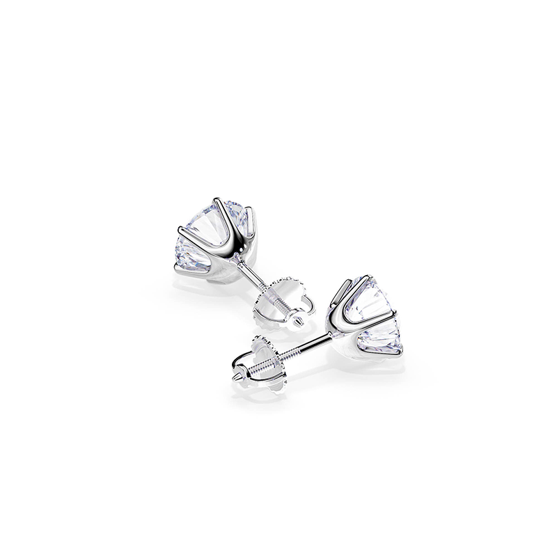 Chic White Gold Tera Earrings - LEESTIA